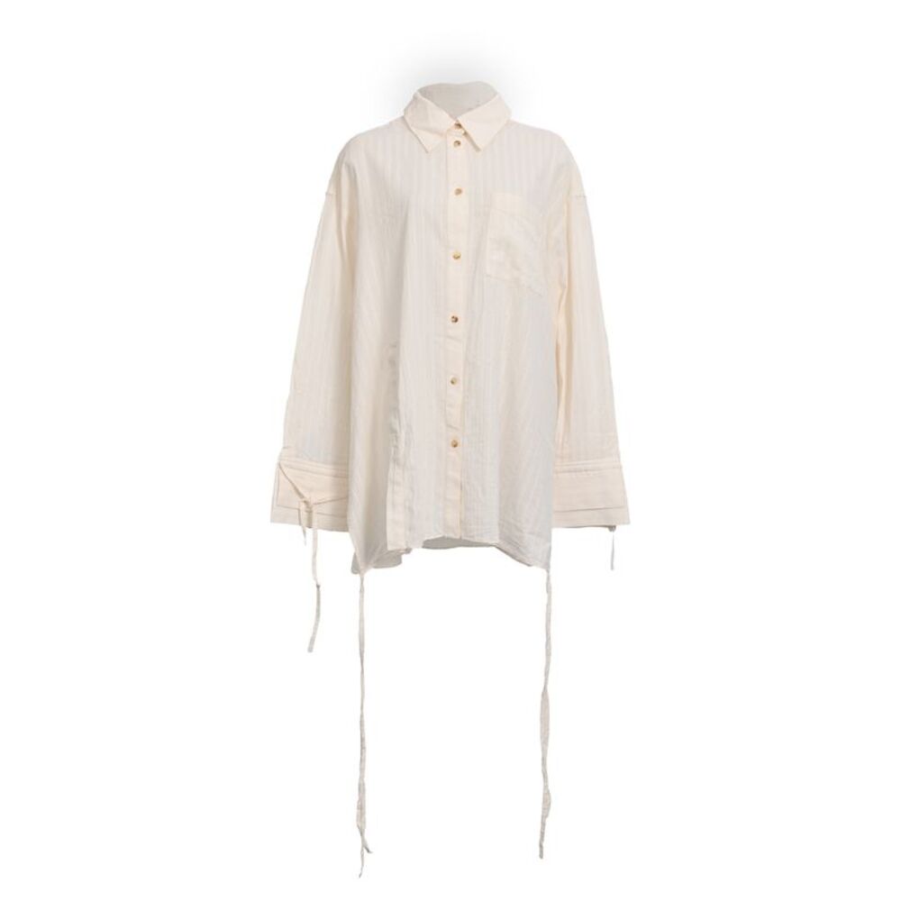 Rejina Pyo Hollis Shirt in Off-White Cotton